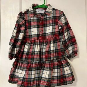 Old Navy Plaid Flannel Dress – Size 3T